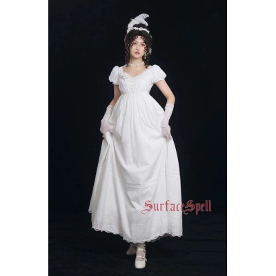 Surface Spell Gothic Field Rest Empire Waist One Piece(5 Colours/Full Payment Without Shipping)